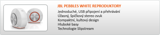 JBL Pebbles White REPRODUKTORY 