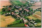 Letecký snímek obce Dunajovice