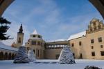 Telč - Zámecká zahrada pod sněhem 10